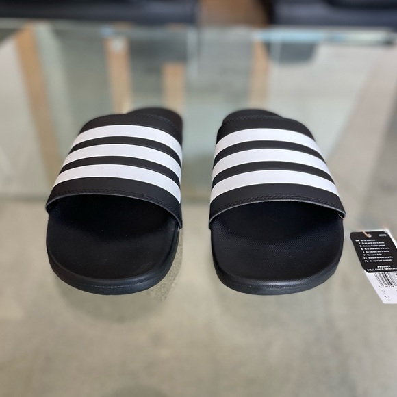 COPY - ADIDAS SLIDES, size 11 (Men’s size 10), black and white - Picture 4 of 4